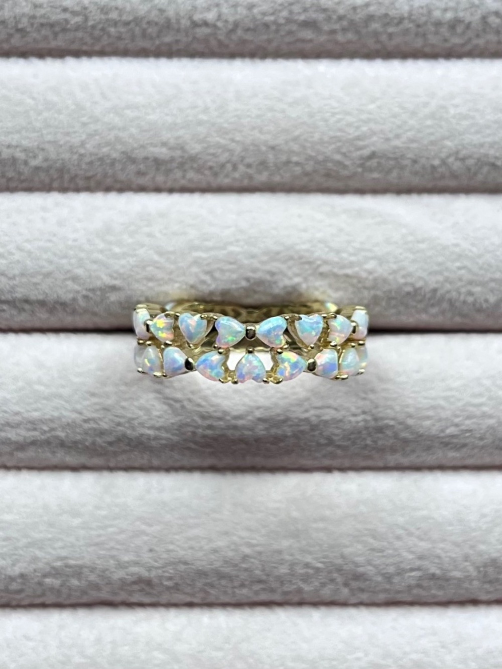 R117 | Simulated Opal Eternity Band